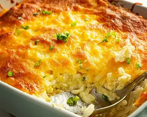 Creamy Cracker Barrel Hashbrown Casserole Recipe